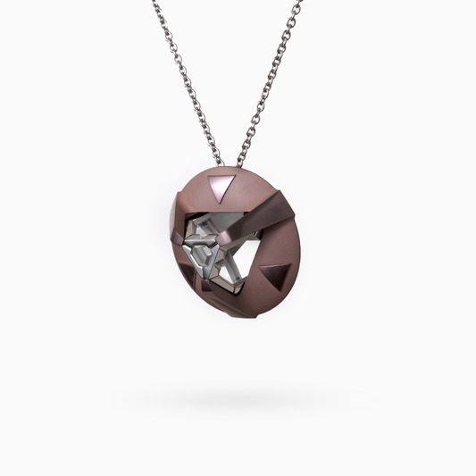ARK Crystal & Rose Gold Pendant - Set