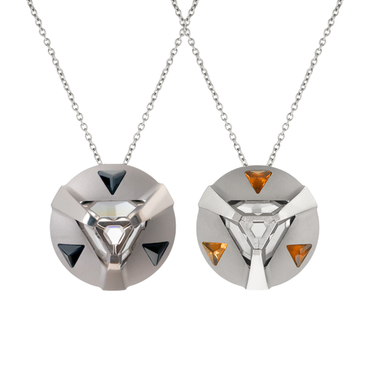 ARK Crystal & Gem Pendant - Entangled Pair (Black & Yellow)