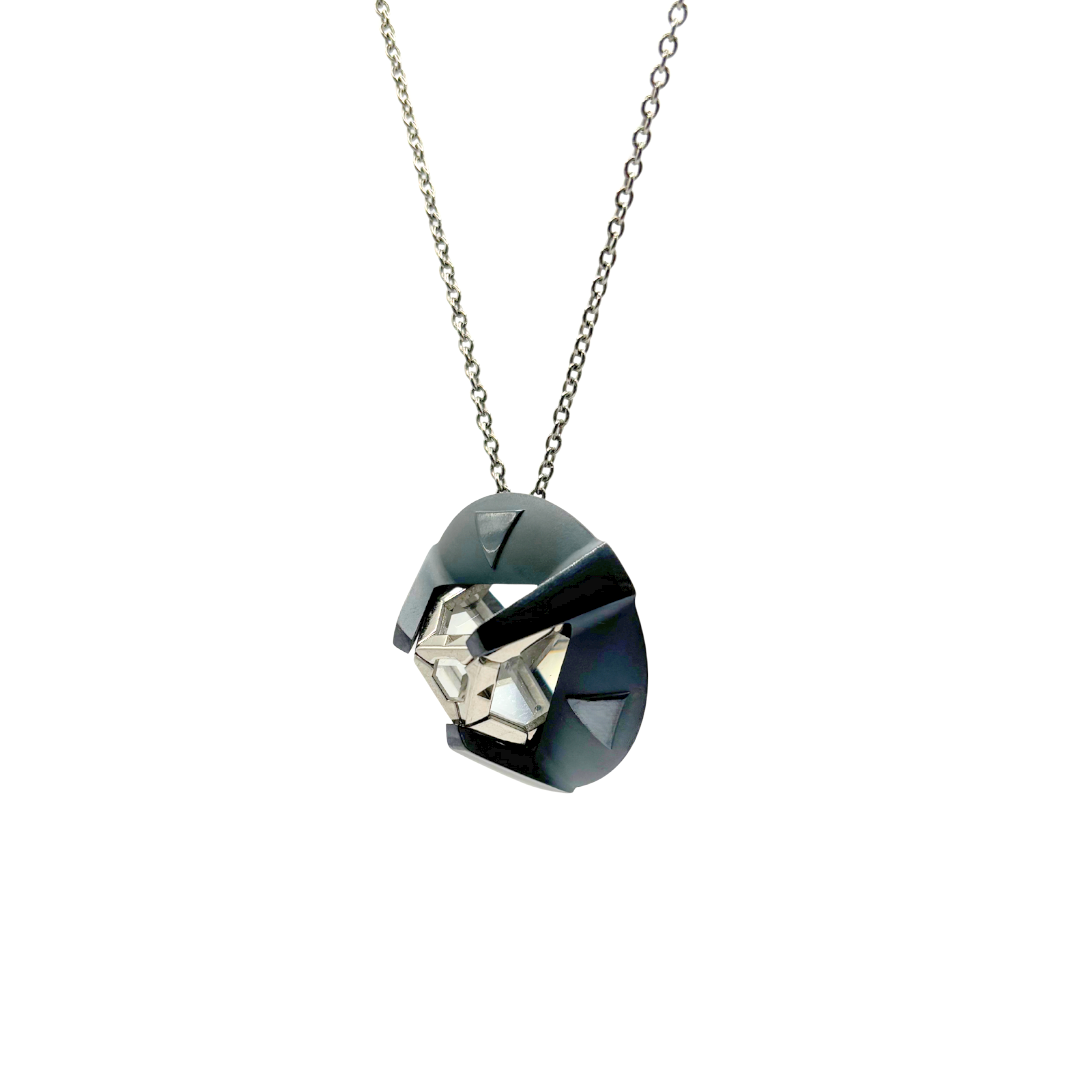 ARK Crystal & Midnight Blue Colored Pendant - Set