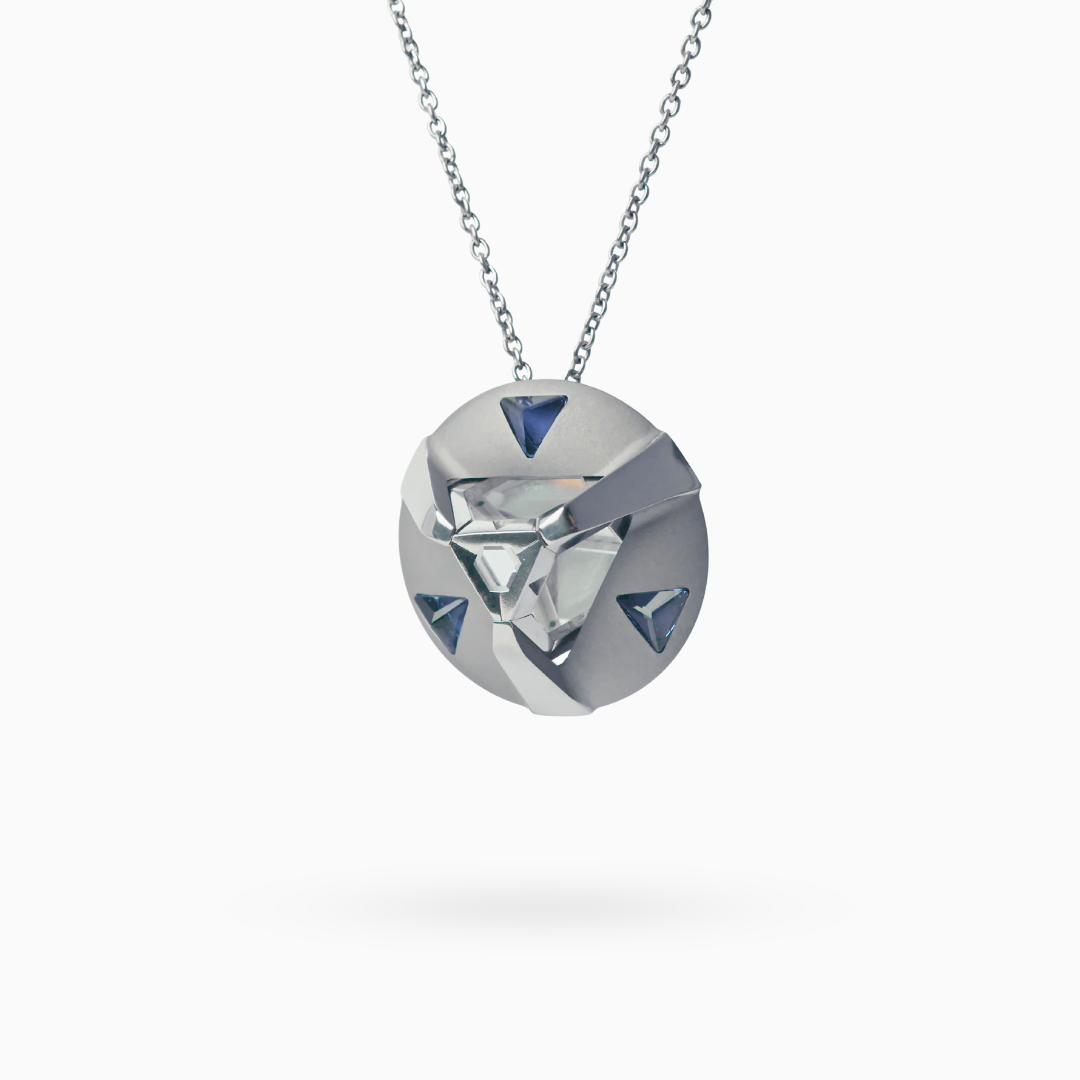ARK Crystal & Blue Gem Pendant - Set