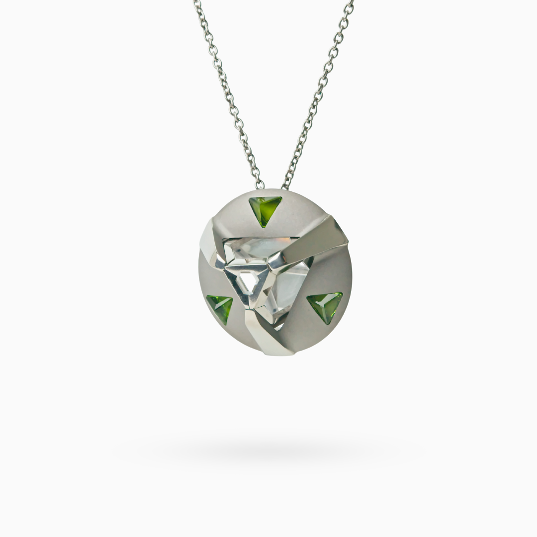 ARK Crystal & Green Gem Pendant - Set