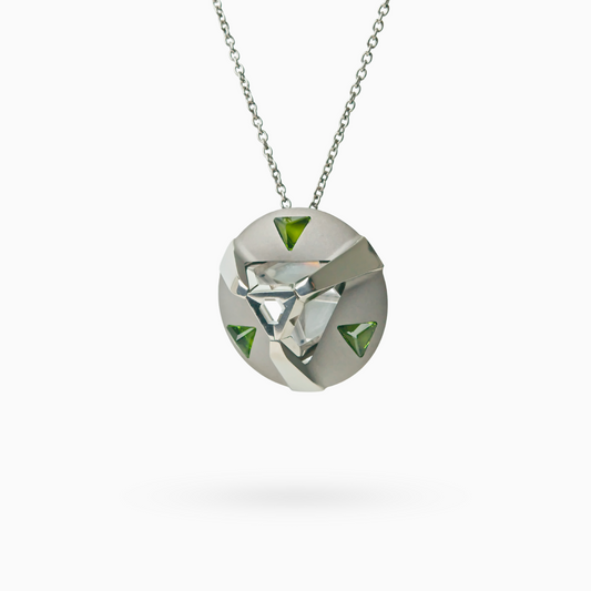 ARK Crystal & Green Gem Pendant - Set