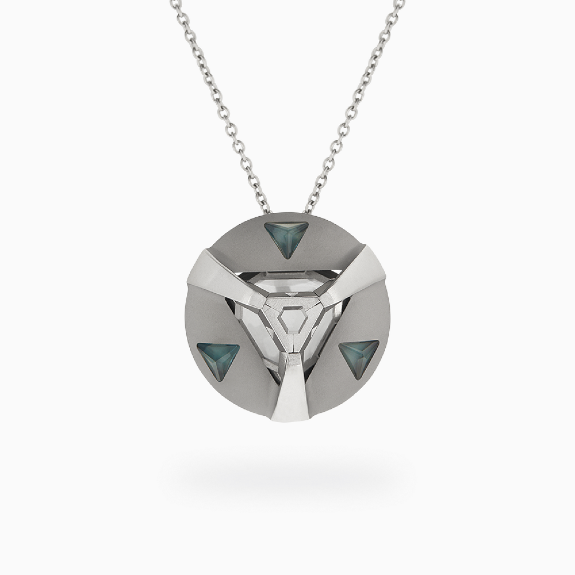 ARK Crystal & Gem Pendant - Entangled Pair (Blue)
