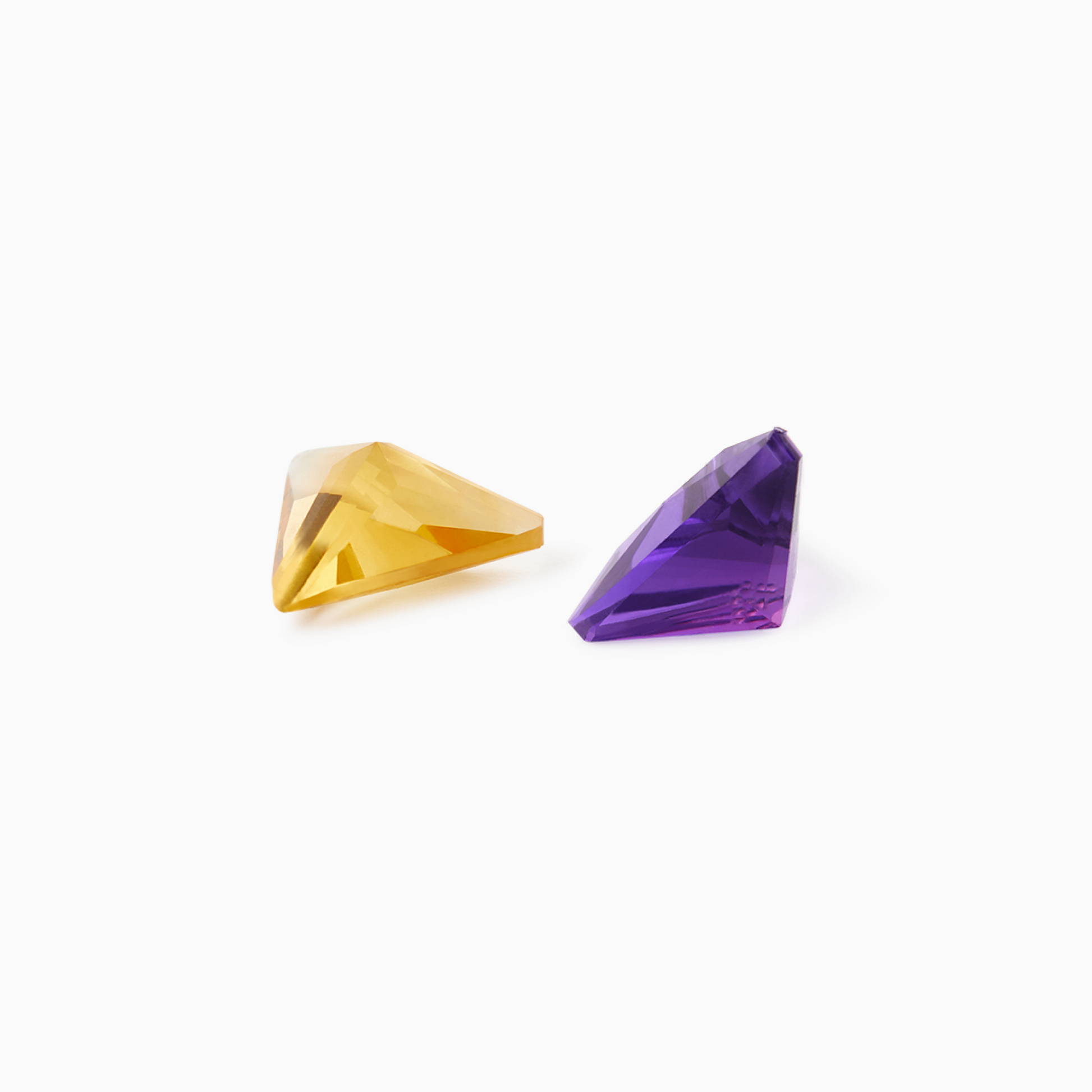 ARK Crystal & Gem Pendant - Entangled Pair (Purple & Yellow)