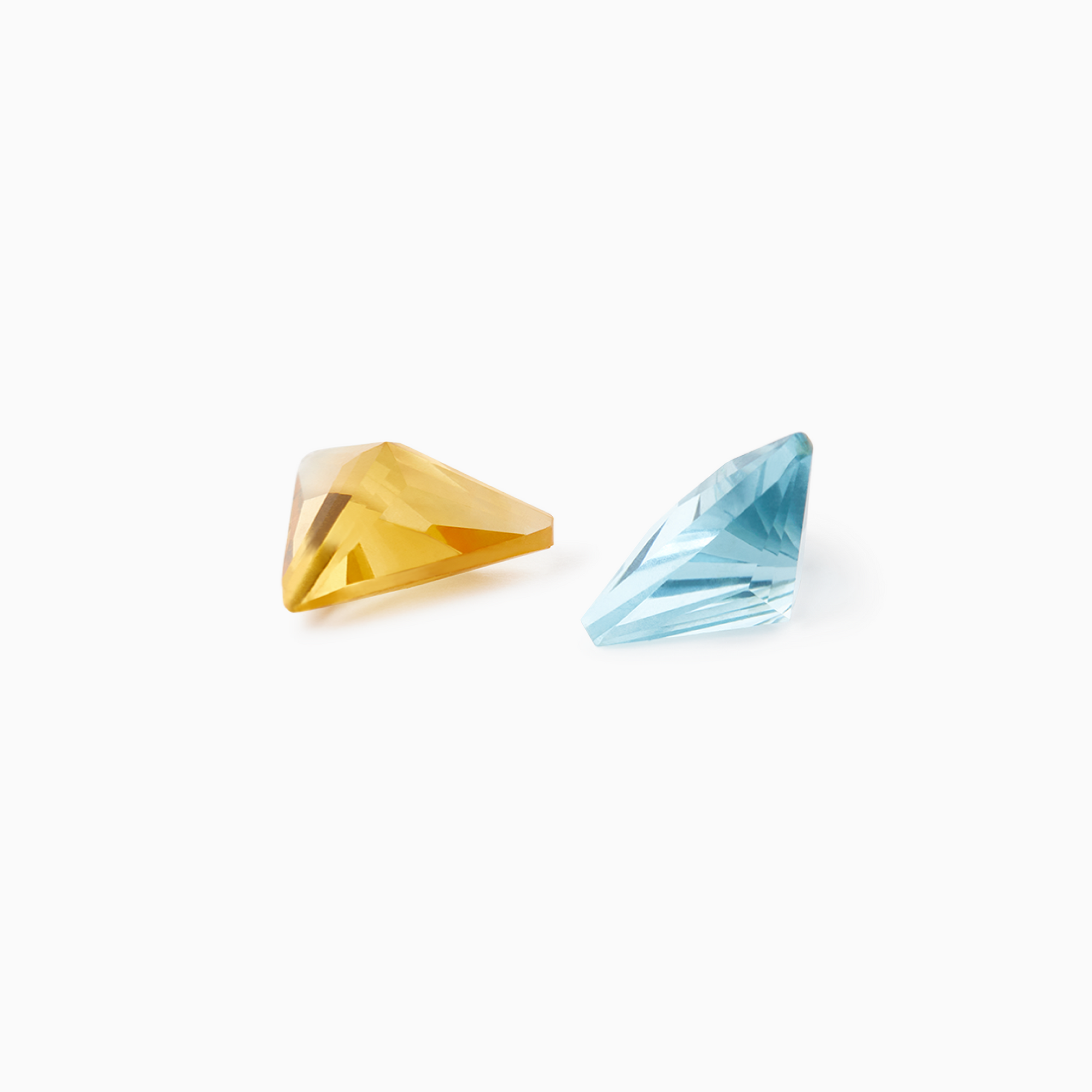 ARK Crystal & Gem Pendant - Entangled Pair (Blue & Yellow)