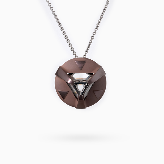 ARK Crystal & Rose Gold Pendant - Set