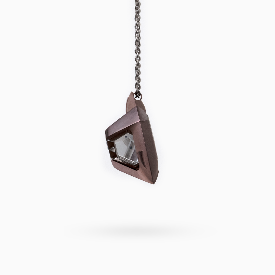 ARK Crystal & Rose Gold Pendant - Set