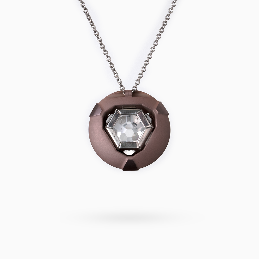 ARK Crystal & Rose Gold Pendant - Set