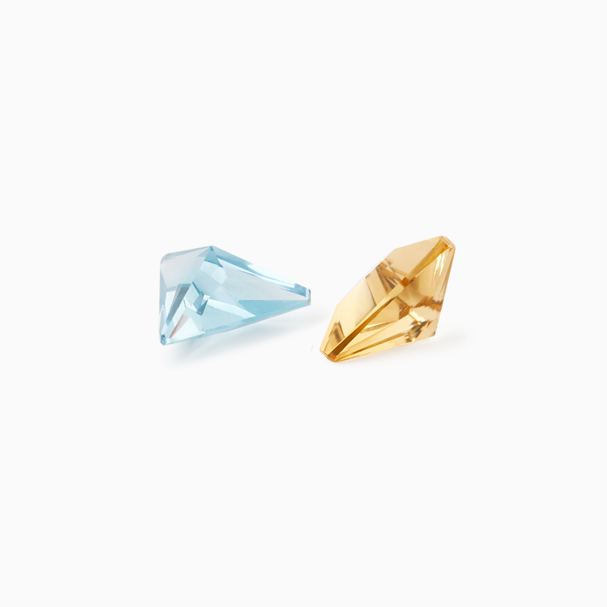 ARK Crystal & Gem Pendant - Entangled Pair (Blue & Yellow)