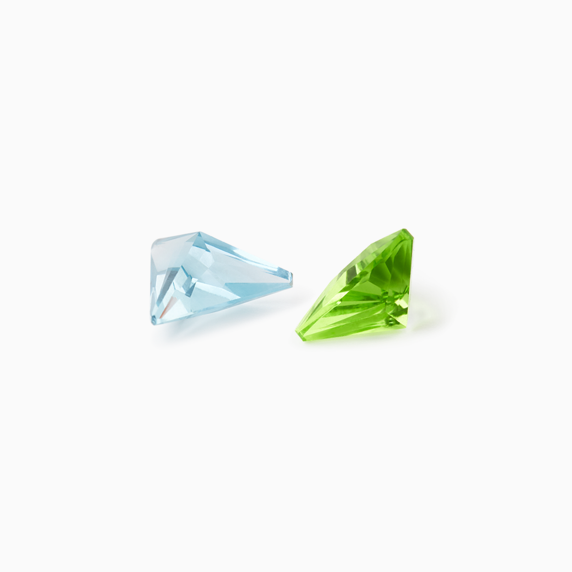 ARK Crystal & Gem Pendant - Entangled Pair (Blue & Green)