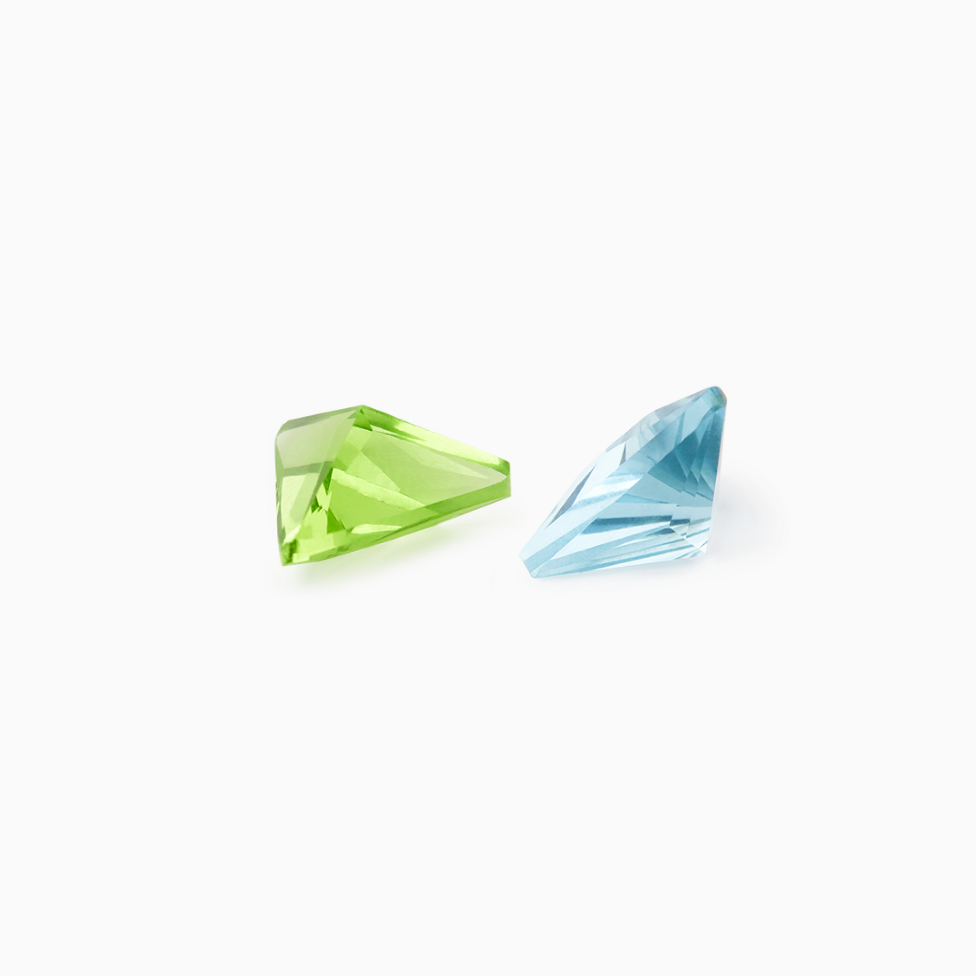 ARK Crystal & Gem Pendant - Entangled Pair (Blue & Green)