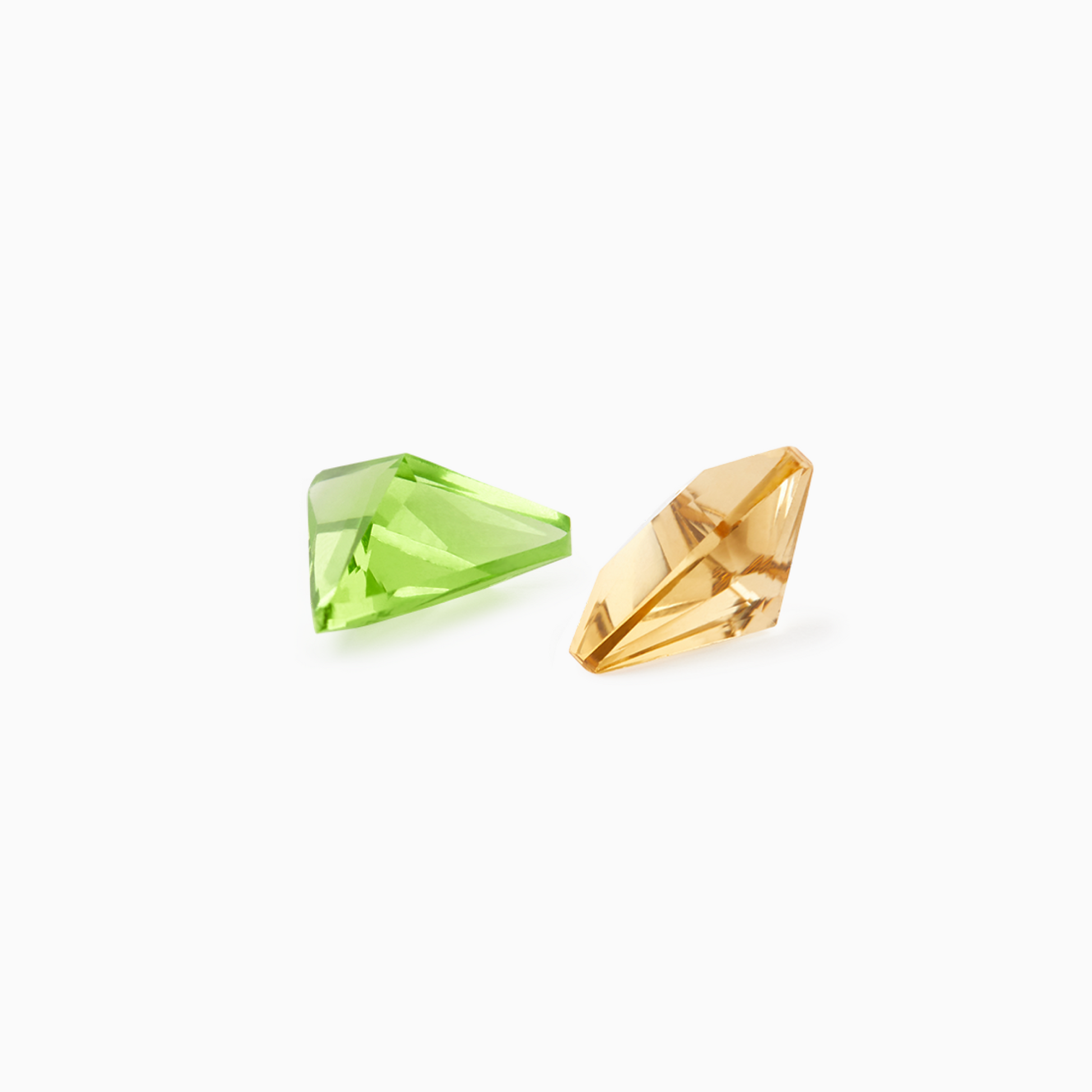 ARK Crystal & Gem Pendant - Entangled Pair (Green & Yellow)