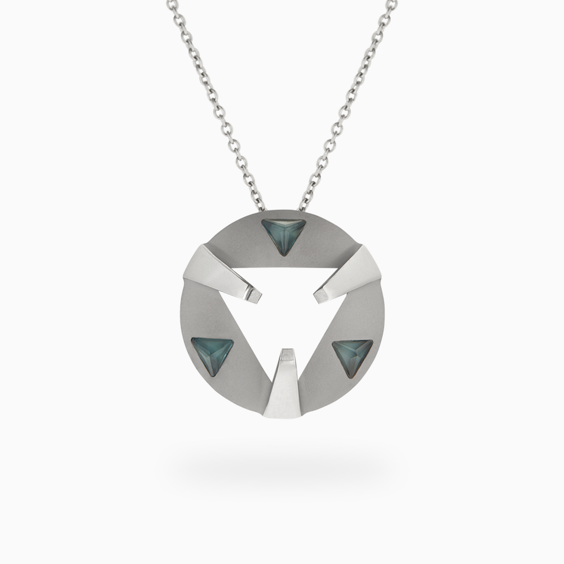 ARK Crystal & Gem Pendant - Entangled Pair (Blue)