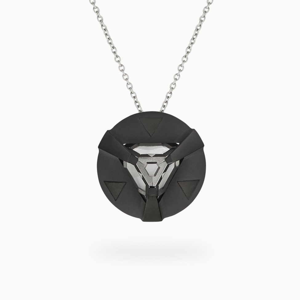 ARK Crystal & Black Matte Colored Pendant - Set