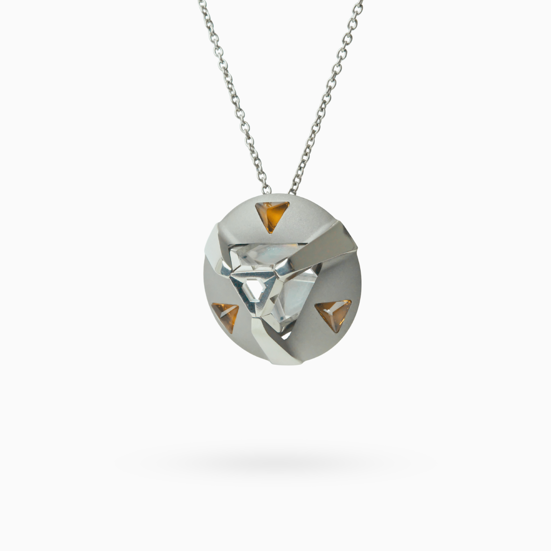 ARK Crystal & Yellow Gem Pendant - Set