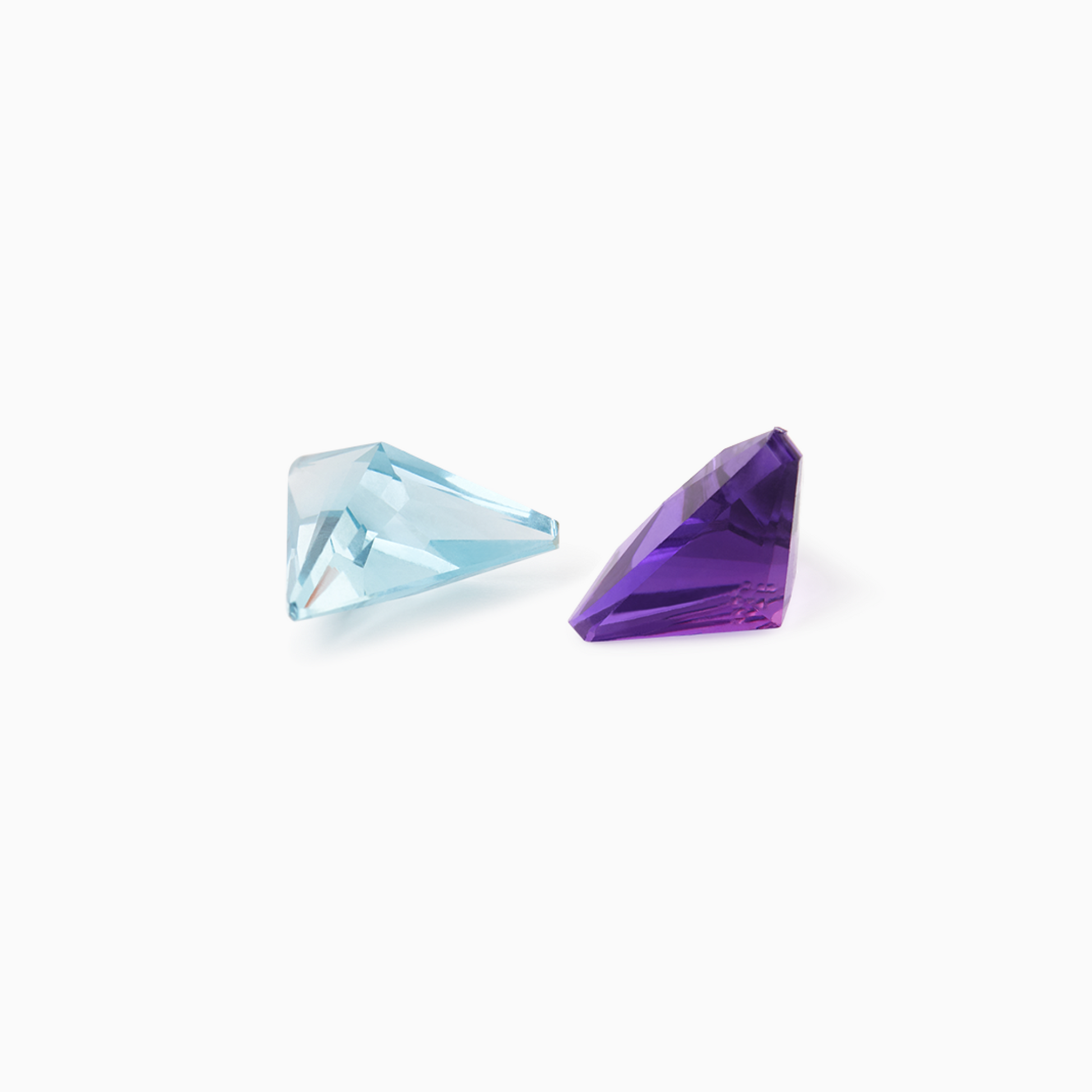 ARK Crystal & Gem Pendant - Entangled Pair (Purple & Blue)
