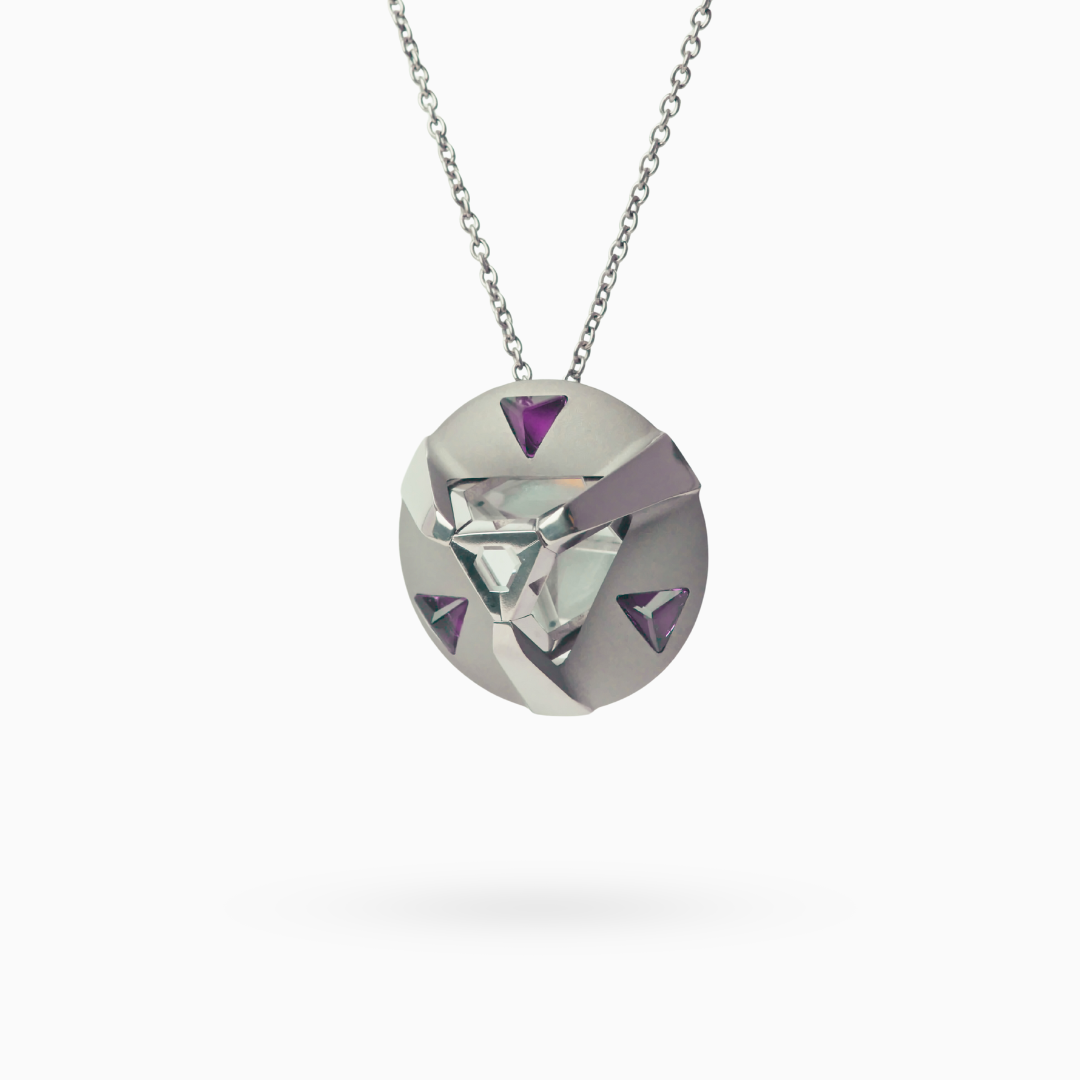 ARK Crystal & Purple Gem Pendant - Set