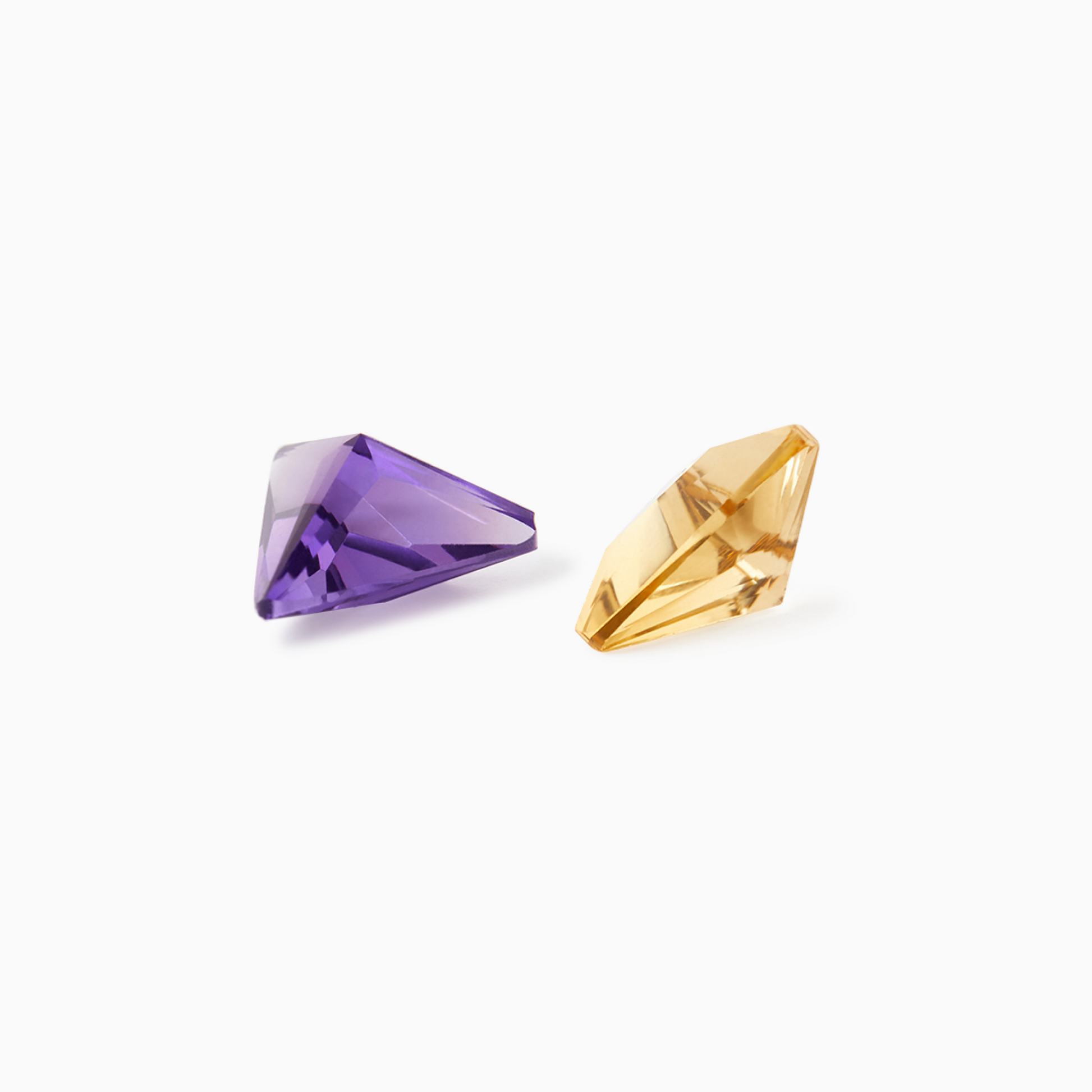 ARK Crystal & Gem Pendant - Entangled Pair (Purple & Yellow)